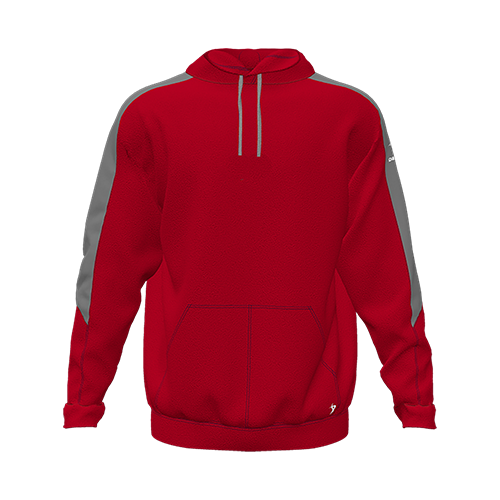 [CUS-DFW-HOOD-FLC-LSL-RED-YXS-LOGO1] Hoodie (Youth XS, Red, Logo 1)
