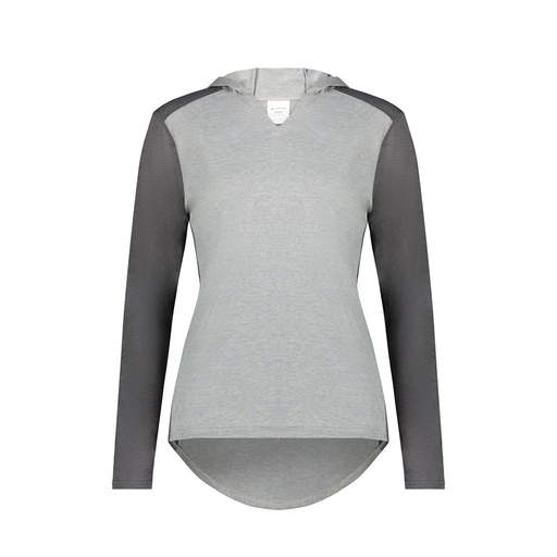 [6902.30V.XS-LOGO2] Ladies Vintage Hoodie (Female Adult XS, Gray, Logo 2)